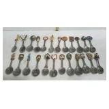 24-pc collector spoons with advertisements