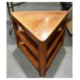 Lane end table - 30"  triangular shaped with two