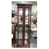 Curio Cabinet, wall unit type double glass front
