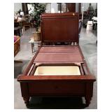 Twin Size mahogany sleigh Bed, sleigh headboard