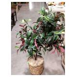 Small artificial plant, measures 41 inches tall