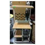Metal framed microwave cart, measures 23 inches