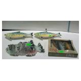 Group lot of fish decor