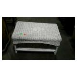 Wicker coffee table, measures 31 inches long, by