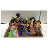 Dolls - lot of eleven in ethnic garb most are all