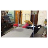 Look here blue painted iron twin size bed, this