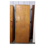 Three home Interior doors stained 70s era doors