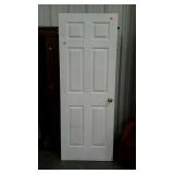 Modern interior door 6 panel 30" wide