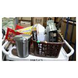 Group - laundry basket, Mitsubishi VHS tape player