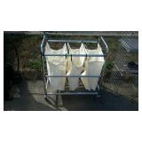 Nice, like new, laundry sorting center on wheels