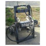 Hose Mobile, large wheeled hose reel.