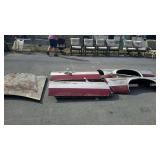 Car parts- Ranchero hood, doors, and fenders- barn