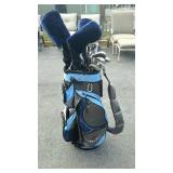 Acuity golf bag with Affinity Pro series clubs and