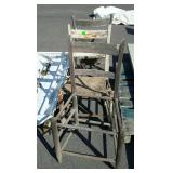 Three old chair frames, all need recant seats but