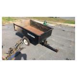 Craftsman pull behind dump cart, inside