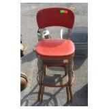 Red Cosco kitchen step stool
