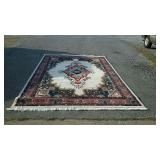 Look here guys real nice wool oriental rug, with