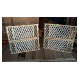 Pair of Evenflo baby gates, two adjustable pet or