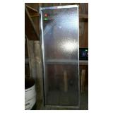 Glass shower door, 25.5 x 69