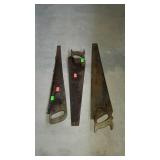 Three hand saws