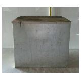 Galvanized dairy box, made by the Society for the