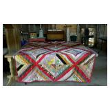 Knotted patchwork comforter - 66 x 84