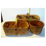 Vegetable garden baskets - lot of three