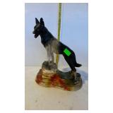 Chalk statue - German Shepard