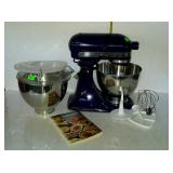 KitchenAid stand mixer with bowls, splatter
