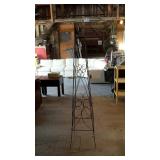Metal lawn decor tower - 13" square by 65" tall