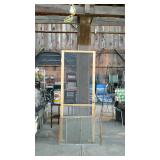 Group lot, includes three wooden framed window
