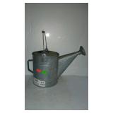 Galvanized watering can with sprinkler head