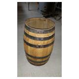 Wooden small barrel keg 18in tall