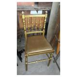 Painted accent chair needs a fresh coat however