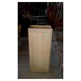 Storage cabinet, measures 18 inches long, by 12