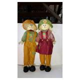 Mr. and Mrs. scarecrows