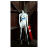 Full body mannequin does show use wear, seller