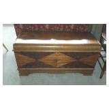 Waterfall blanket chest, cedar lined by