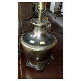Home decor table lamps, brass - pair of - no