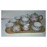 Tea service set floral design
