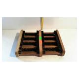Boot or shoe scraper brush, for near door