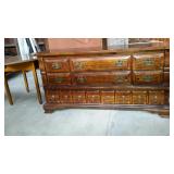 Pine 8 drawer dresser base, 80s era note there