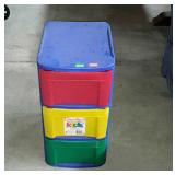 Sterlite kids 3 drawer organizer multiple colors