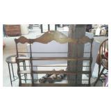 Old Oak wall mount rack for cups and saucers but