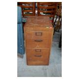 Old Oak 2 drawer letter size file cabinet, with