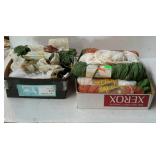 Two box flats of yarn