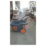 Two wheel poly garden cart