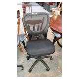 Office chair with adjustable height and mesh back