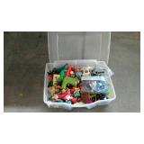 Tote of toys - Rubbermaid 9.8 gallon, low profile