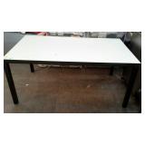 Glass top table, glass is not attached, measures
